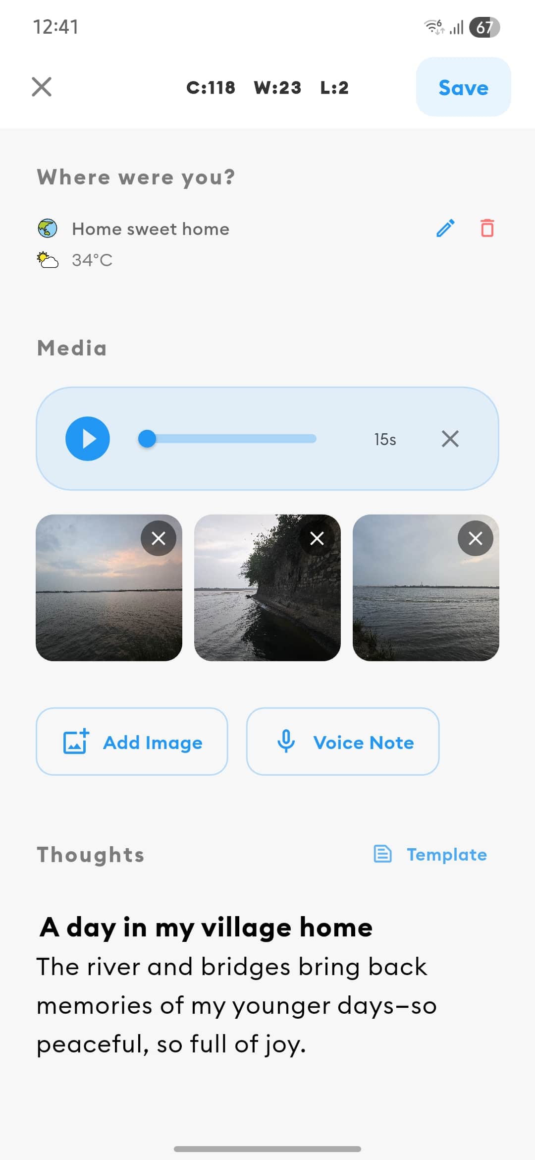 Media, location, and rich notes